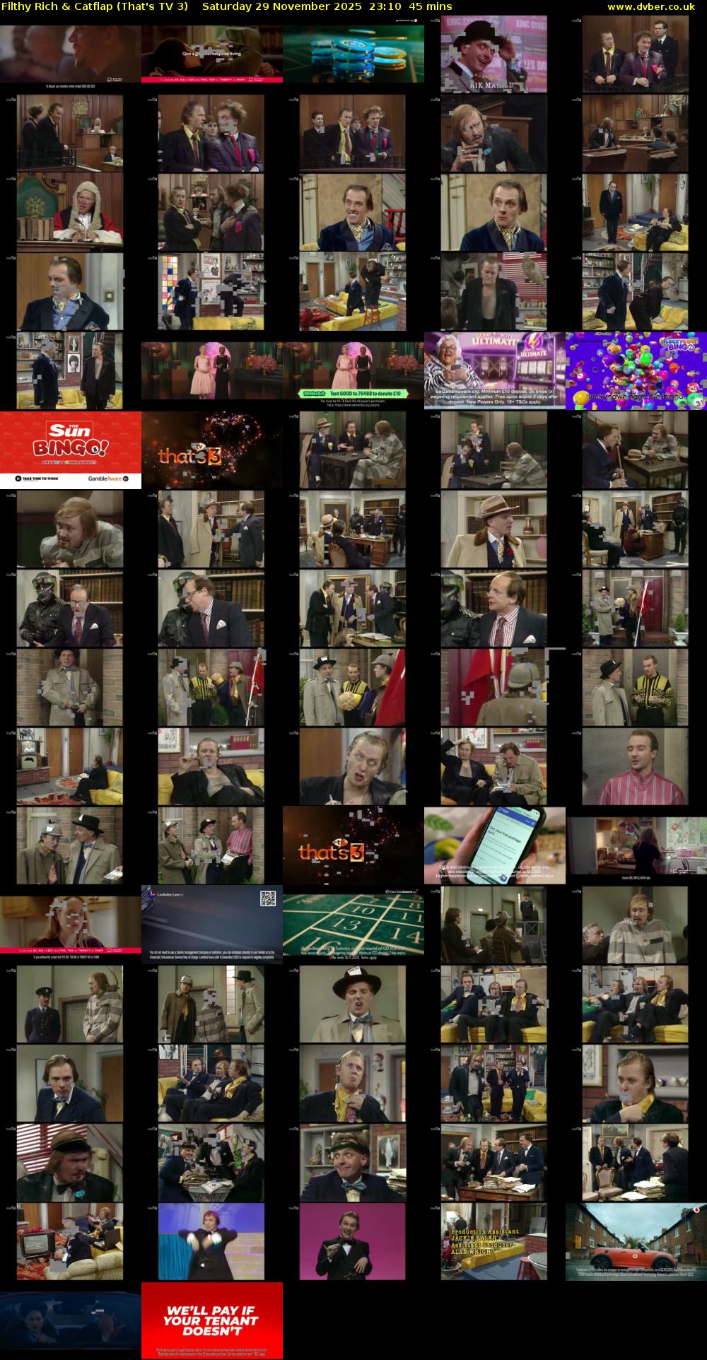 Filthy Rich & Catflap (That's TV 3) Saturday 29 November 2025 23:10 - 23:55