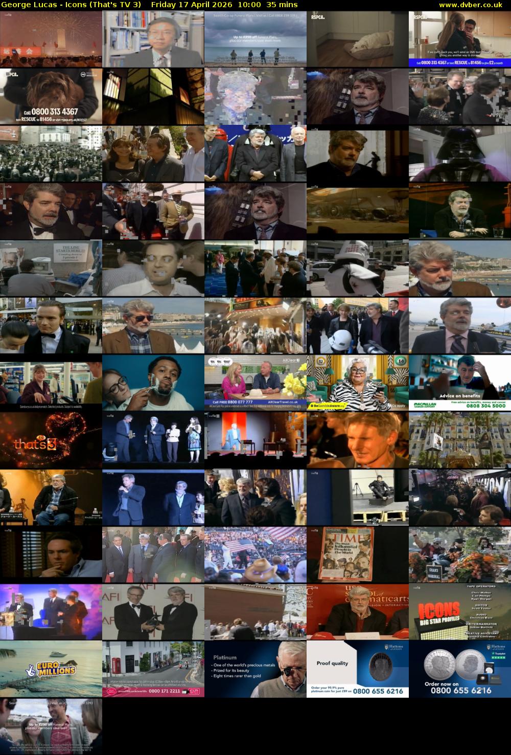 George Lucas - Icons (That's TV 3) Friday 17 April 2026 10:00 - 10:35