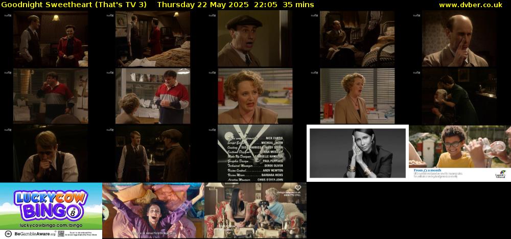 Goodnight Sweetheart (That's TV 3) Thursday 22 May 2025 22:05 - 22:40