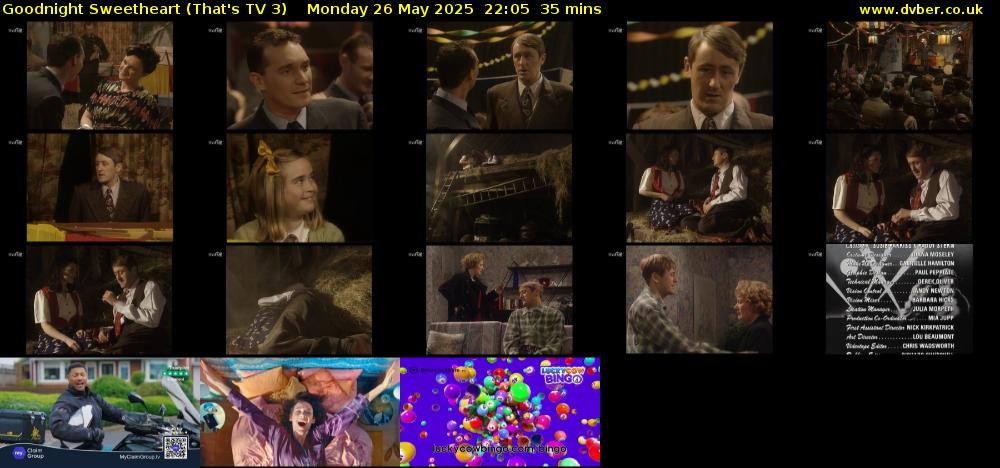 Goodnight Sweetheart (That's TV 3) Monday 26 May 2025 22:05 - 22:40
