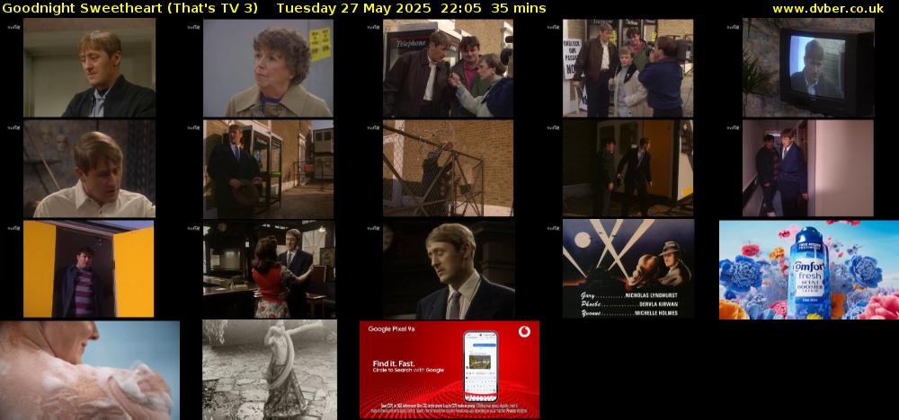 Goodnight Sweetheart (That's TV 3) Tuesday 27 May 2025 22:05 - 22:40