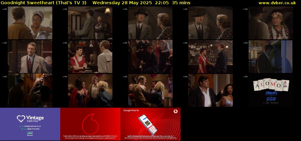 Goodnight Sweetheart (That's TV 3) Wednesday 28 May 2025 22:05 - 22:40