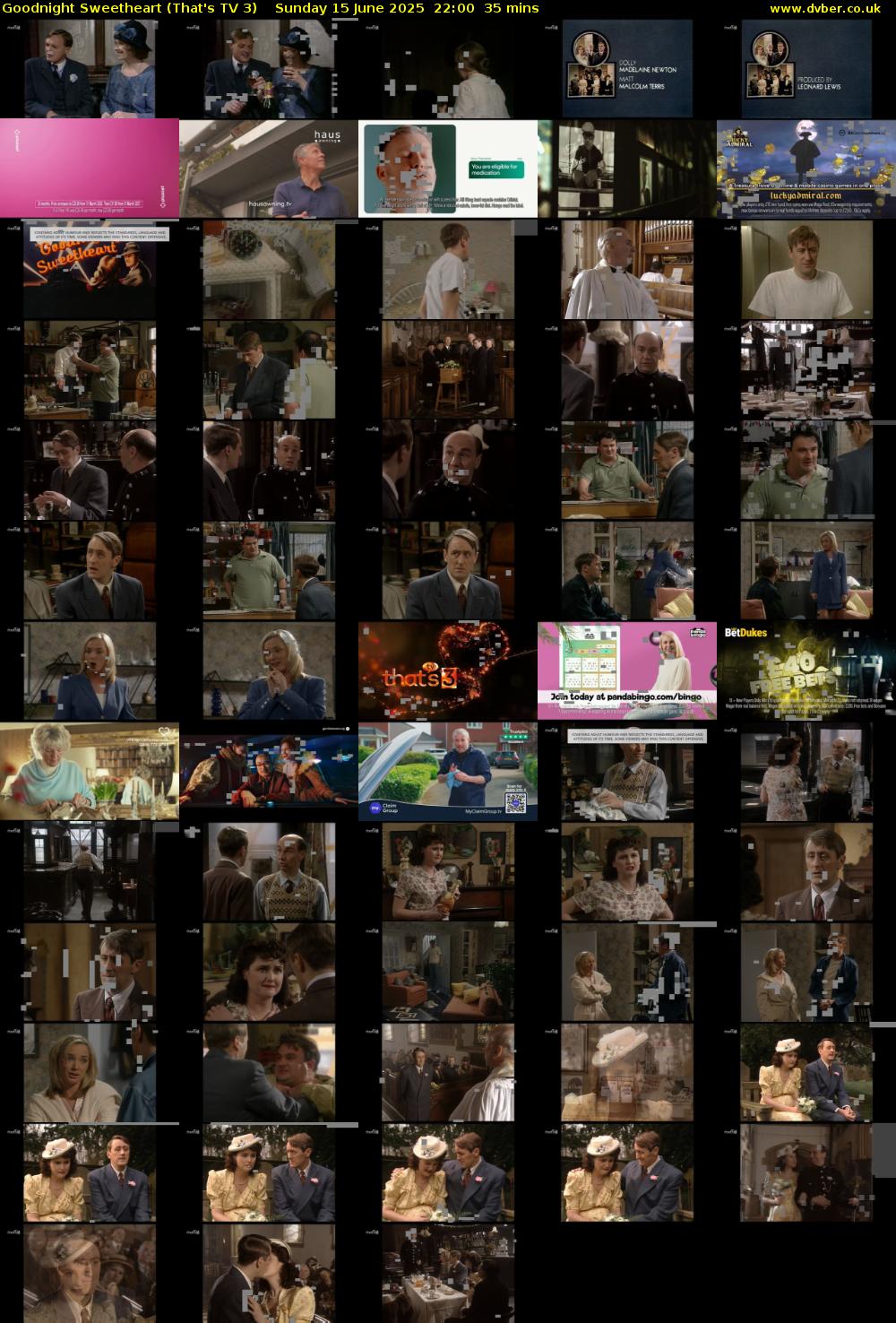 Goodnight Sweetheart (That's TV 3) Sunday 15 June 2025 22:00 - 22:35