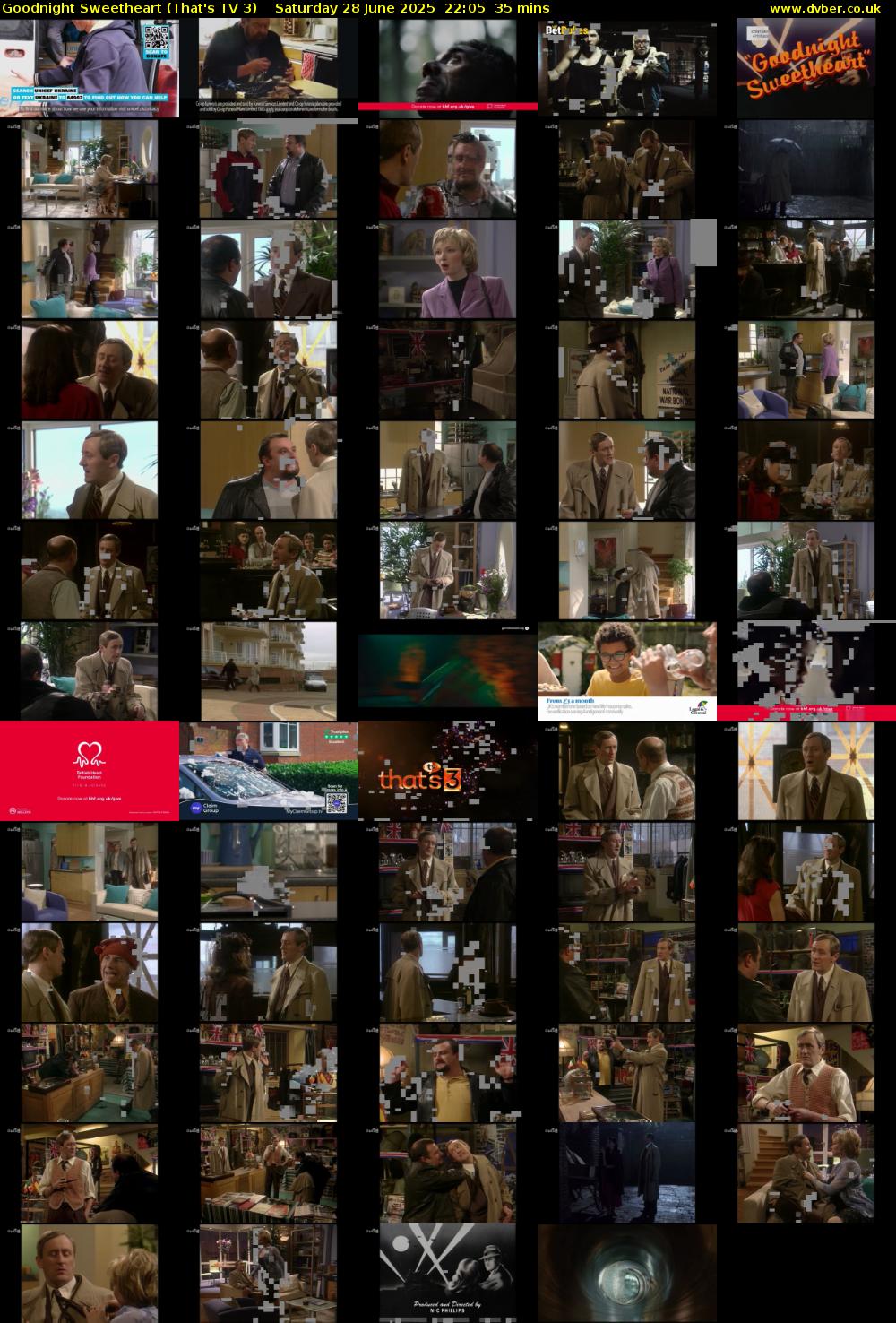 Goodnight Sweetheart (That's TV 3) Saturday 28 June 2025 22:05 - 22:40