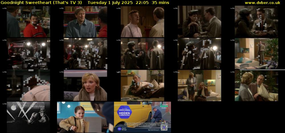 Goodnight Sweetheart (That's TV 3) Tuesday 1 July 2025 22:05 - 22:40