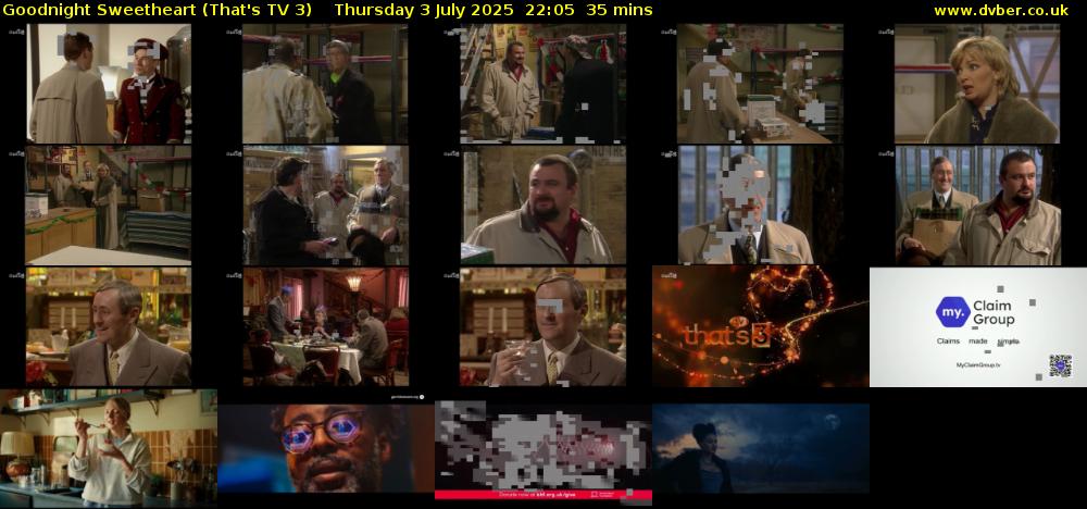 Goodnight Sweetheart (That's TV 3) Thursday 3 July 2025 22:05 - 22:40