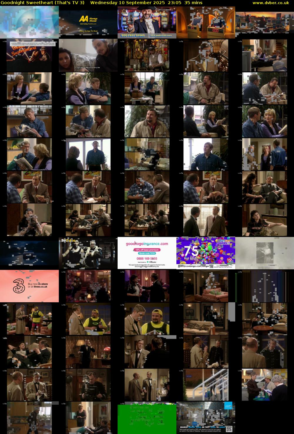 Goodnight Sweetheart (That's TV 3) Wednesday 10 September 2025 23:05 - 23:40