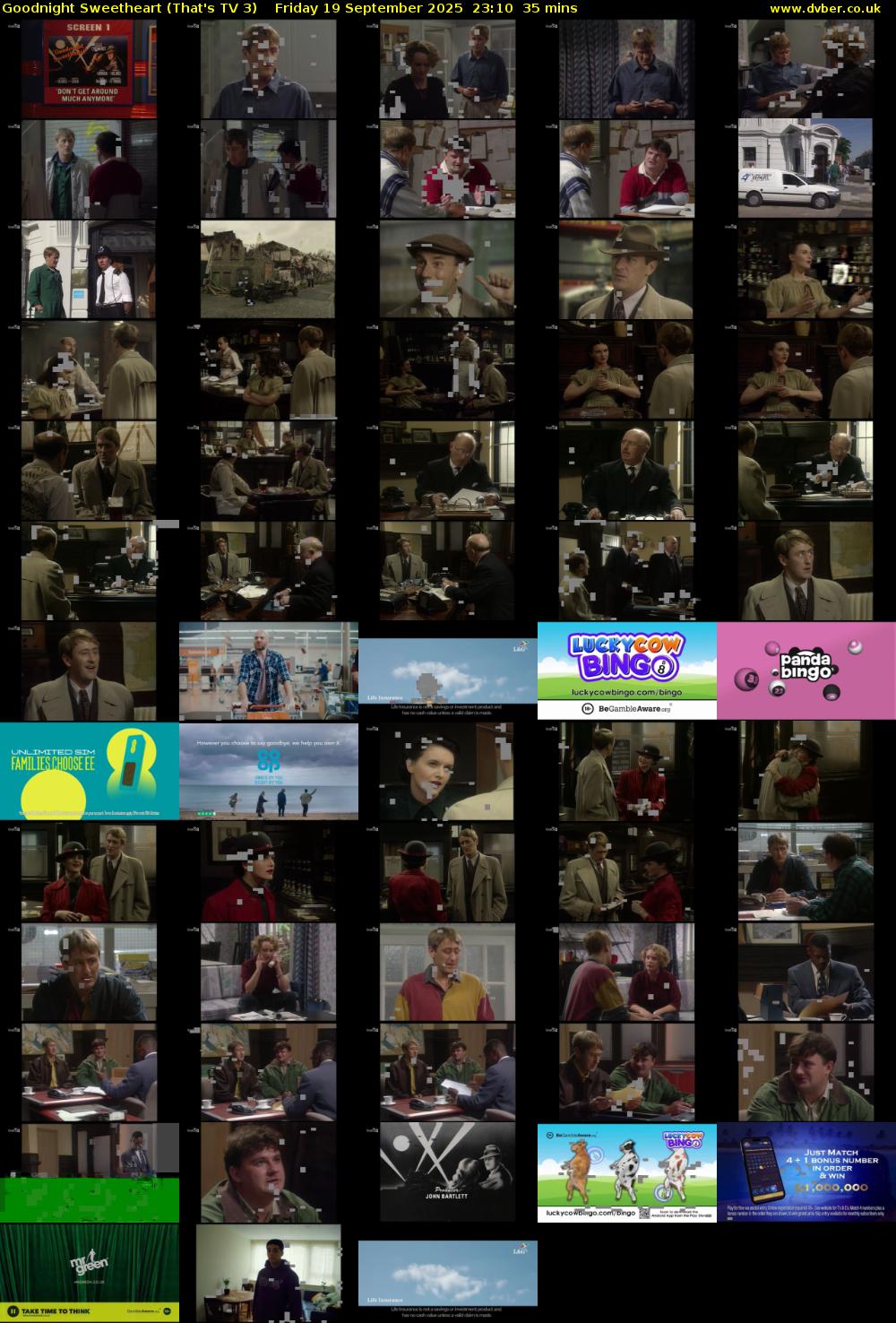 Goodnight Sweetheart (That's TV 3) Friday 19 September 2025 23:10 - 23:45