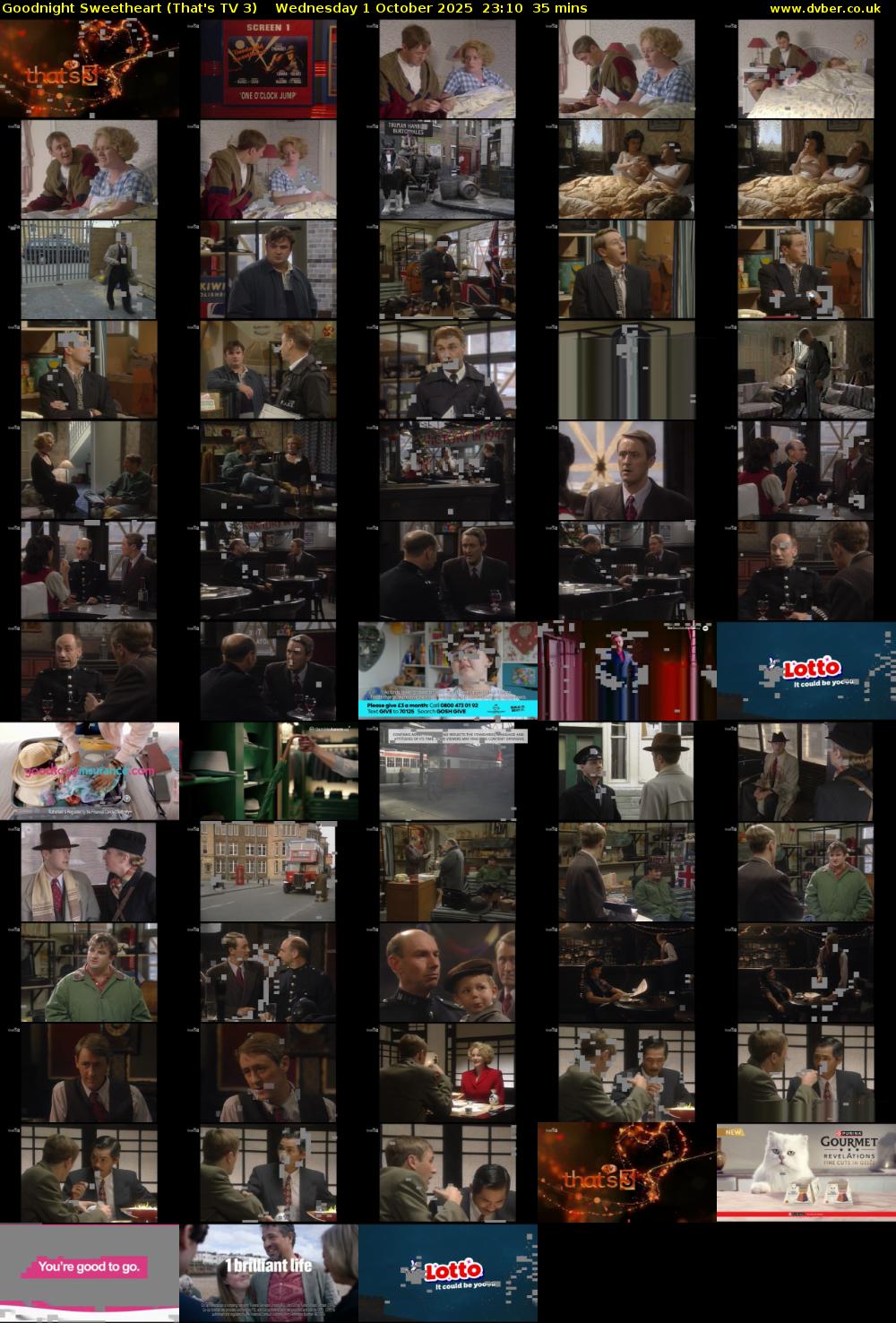 Goodnight Sweetheart (That's TV 3) Wednesday 1 October 2025 23:10 - 23:45