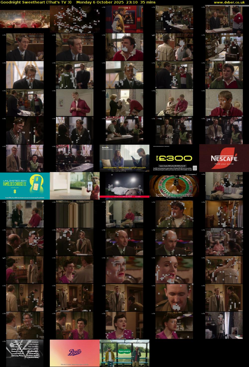 Goodnight Sweetheart (That's TV 3) Monday 6 October 2025 23:10 - 23:45