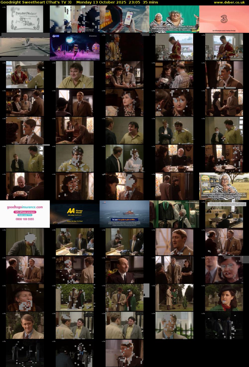 Goodnight Sweetheart (That's TV 3) Monday 13 October 2025 23:05 - 23:40