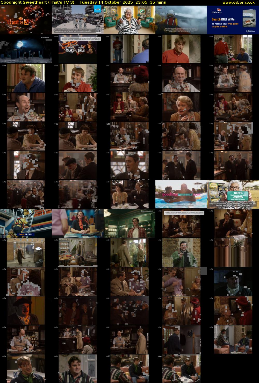 Goodnight Sweetheart (That's TV 3) Tuesday 14 October 2025 23:05 - 23:40