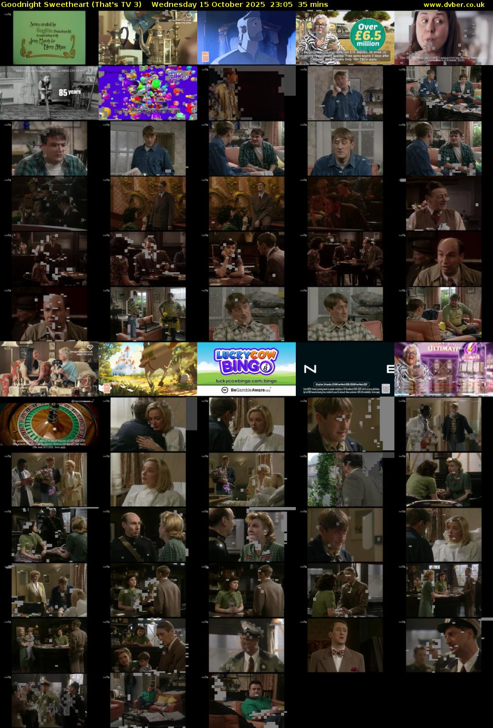 Goodnight Sweetheart (That's TV 3) Wednesday 15 October 2025 23:05 - 23:40