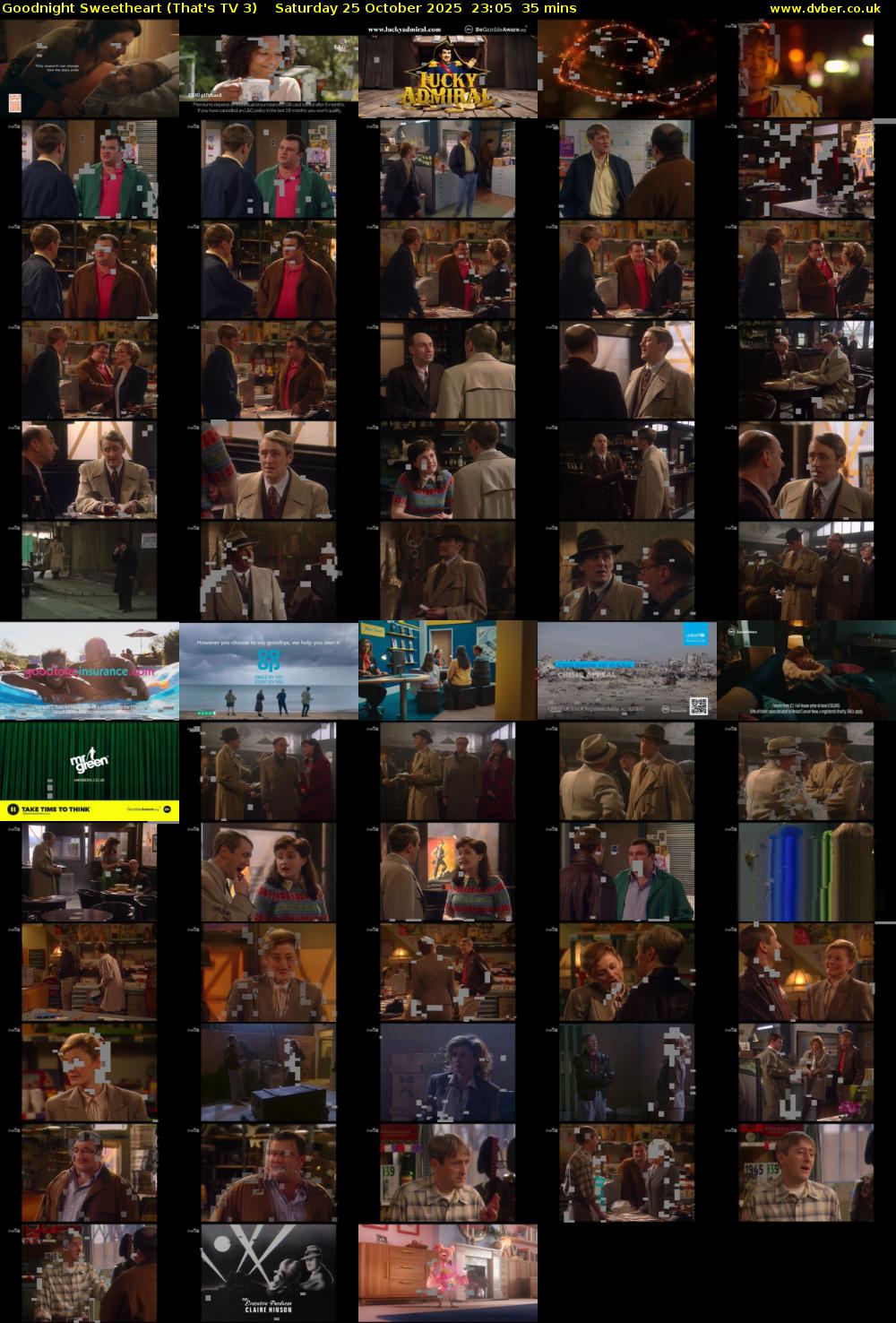 Goodnight Sweetheart (That's TV 3) Saturday 25 October 2025 23:05 - 23:40