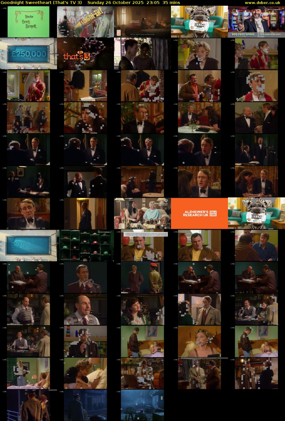 Goodnight Sweetheart (That's TV 3) Sunday 26 October 2025 23:05 - 23:40