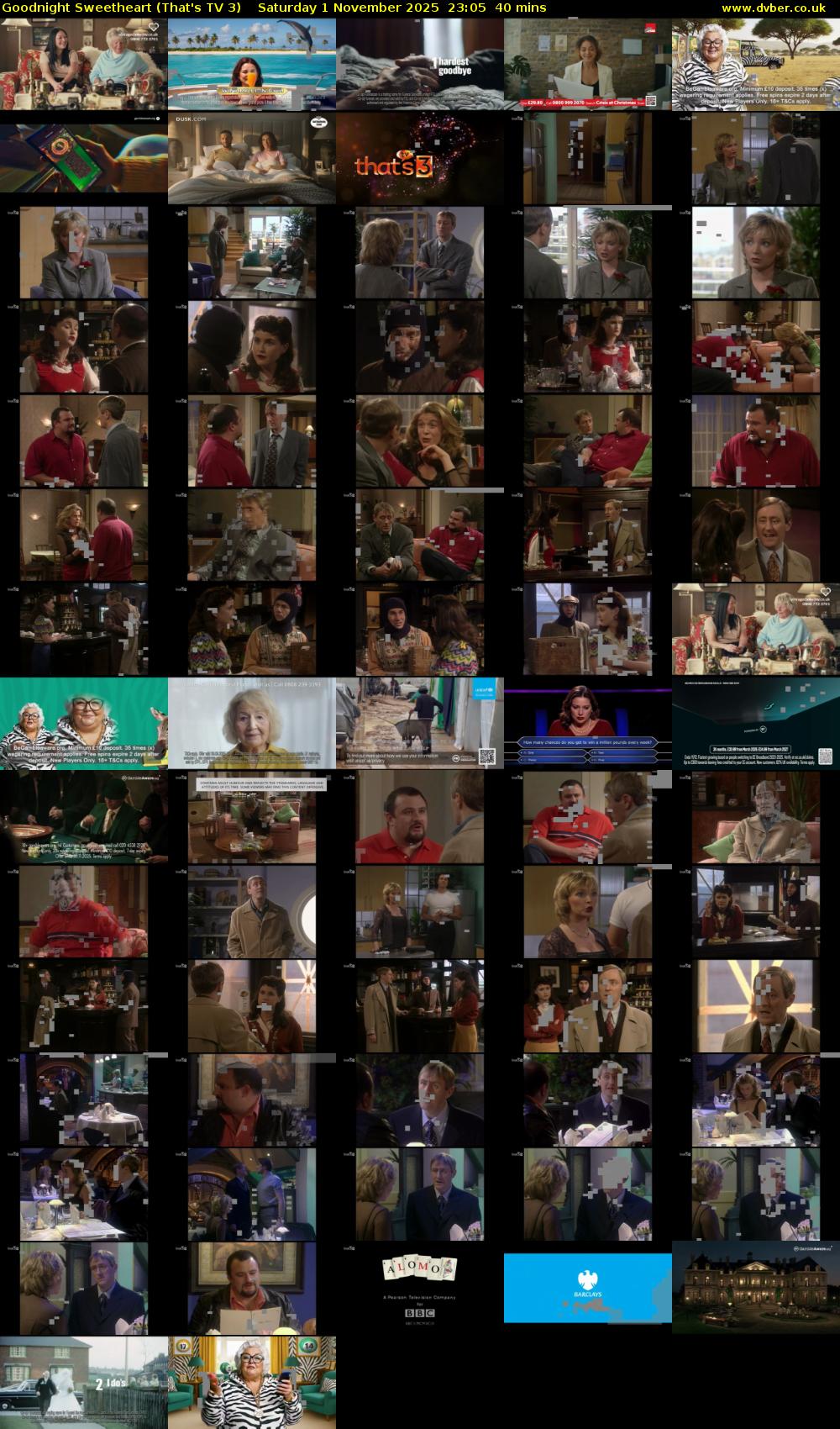 Goodnight Sweetheart (That's TV 3) Saturday 1 November 2025 23:05 - 23:45