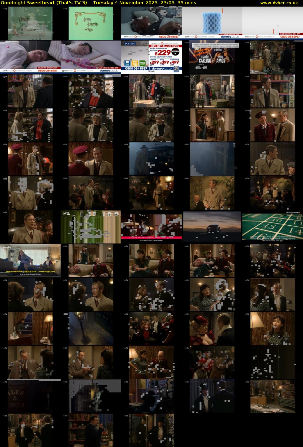 Goodnight Sweetheart (That's TV 3) Tuesday 4 November 2025 23:05 - 23:40