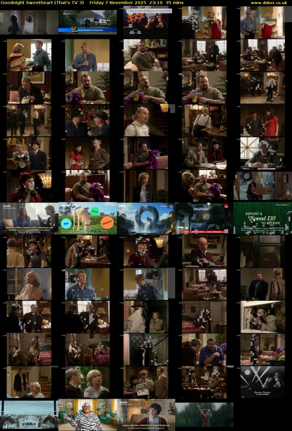 Goodnight Sweetheart (That's TV 3) Friday 7 November 2025 23:10 - 23:45