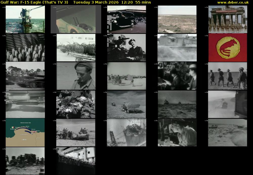 Gulf War: F-15 Eagle (That's TV 3) Tuesday 3 March 2026 12:20 - 13:15