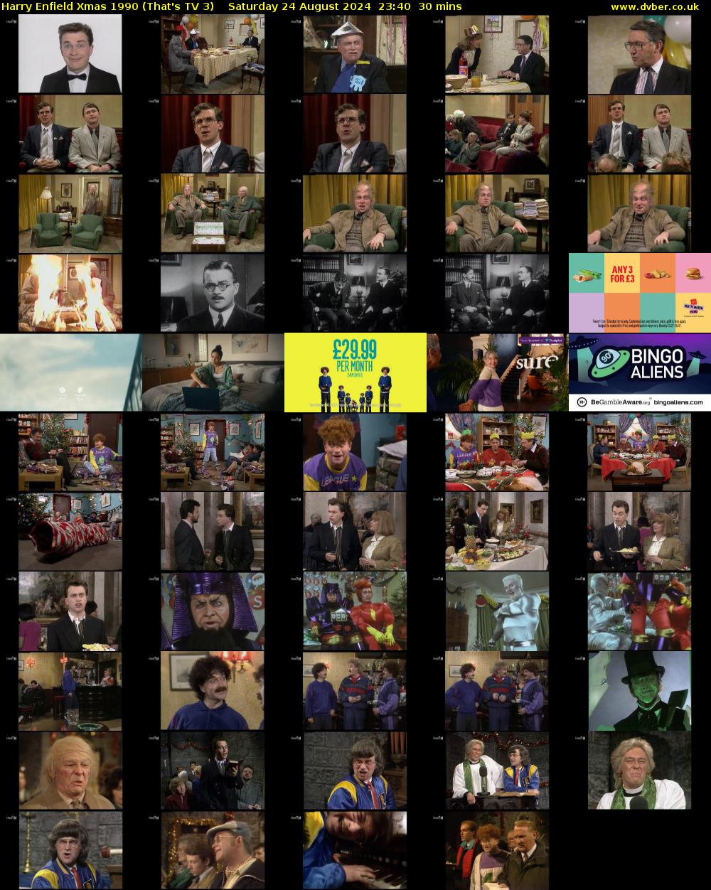 Harry Enfield Xmas 1990 (That's TV 3) Saturday 24 August 2024 23:40 - 00:10