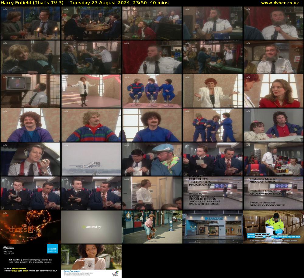 Harry Enfield (That's TV 3) Tuesday 27 August 2024 23:50 - 00:30