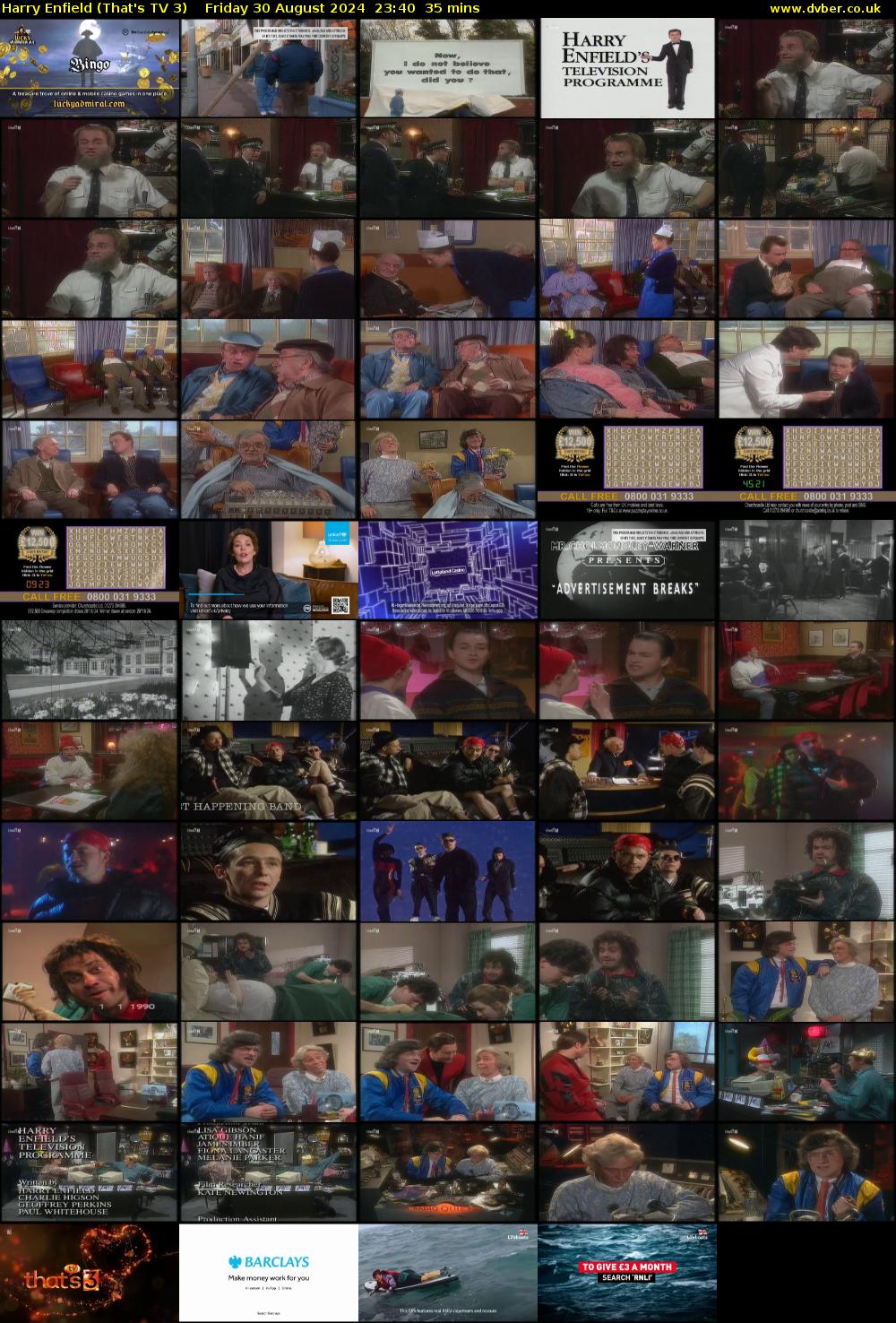 Harry Enfield (That's TV 3) Friday 30 August 2024 23:40 - 00:15