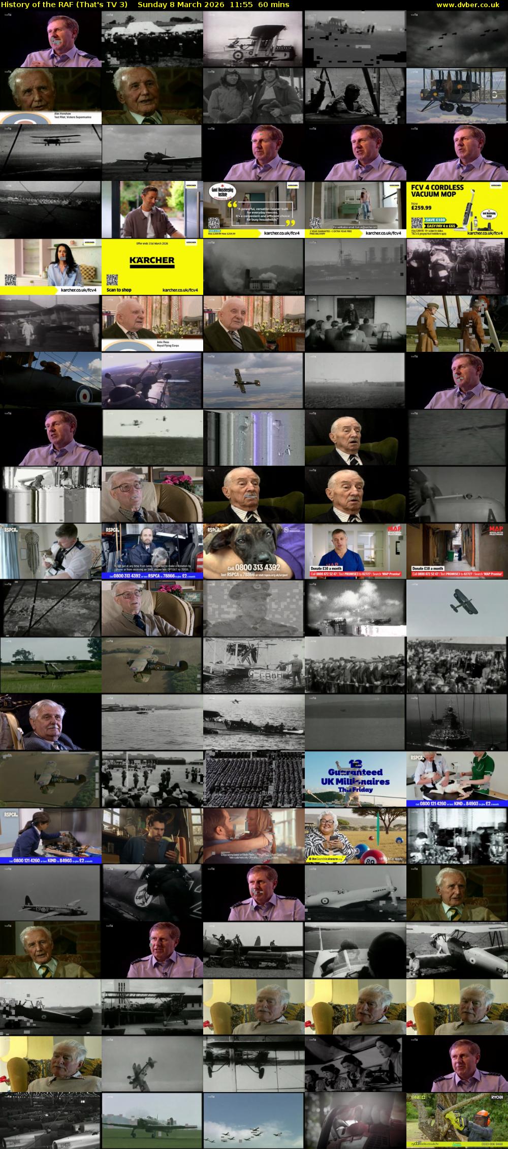 History of the RAF (That's TV 3) Sunday 8 March 2026 11:55 - 12:55