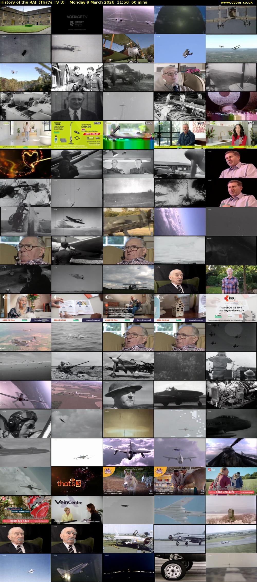 History of the RAF (That's TV 3) Monday 9 March 2026 11:50 - 12:50