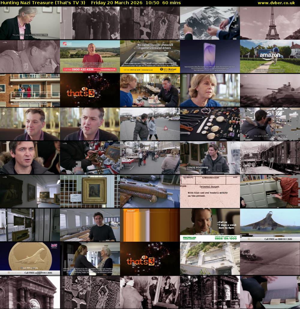 Hunting Nazi Treasure (That's TV 3) Friday 20 March 2026 10:50 - 11:50