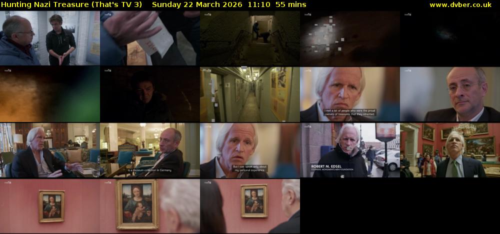 Hunting Nazi Treasure (That's TV 3) Sunday 22 March 2026 11:10 - 12:05