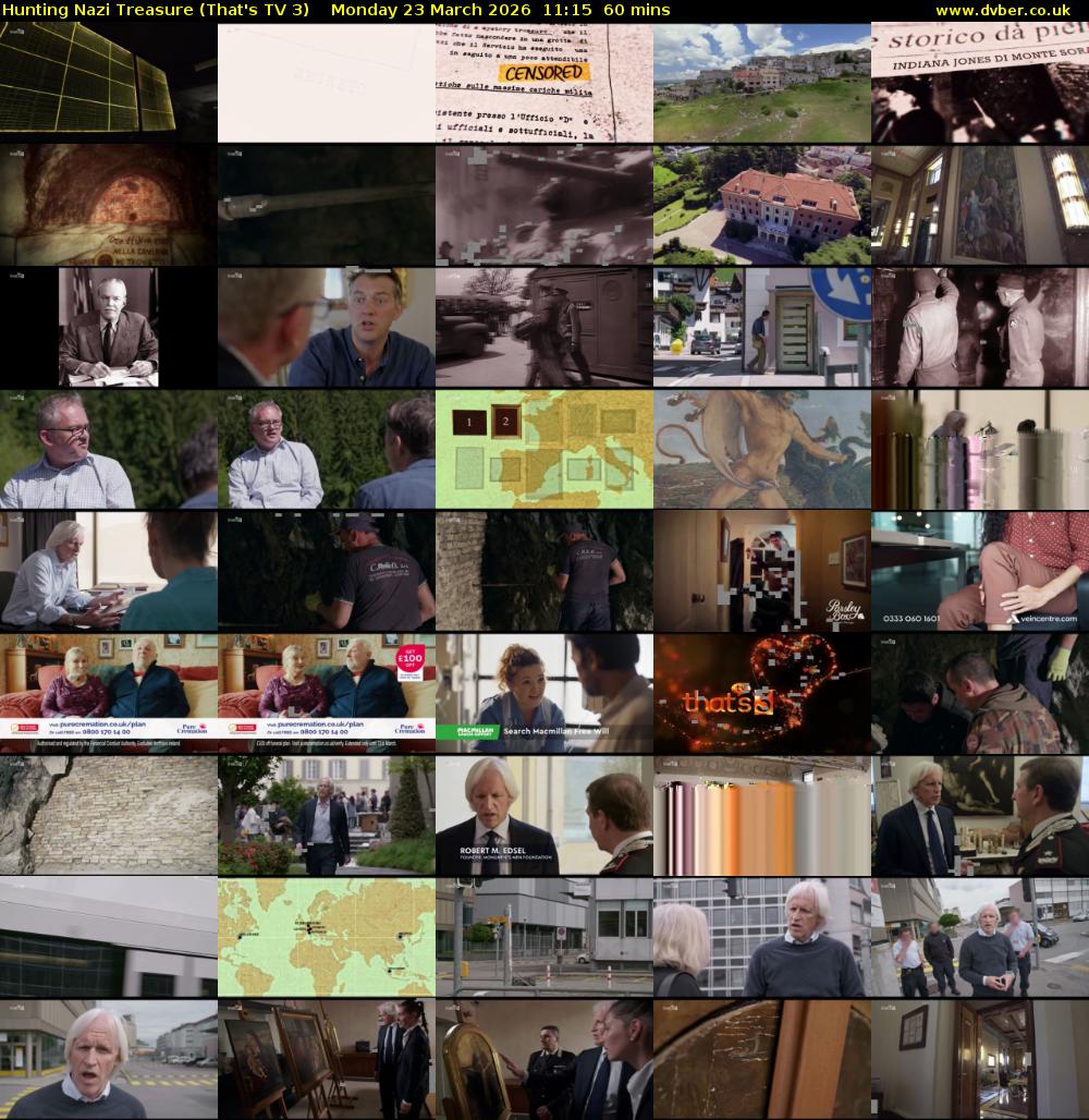 Hunting Nazi Treasure (That's TV 3) Monday 23 March 2026 11:15 - 12:15
