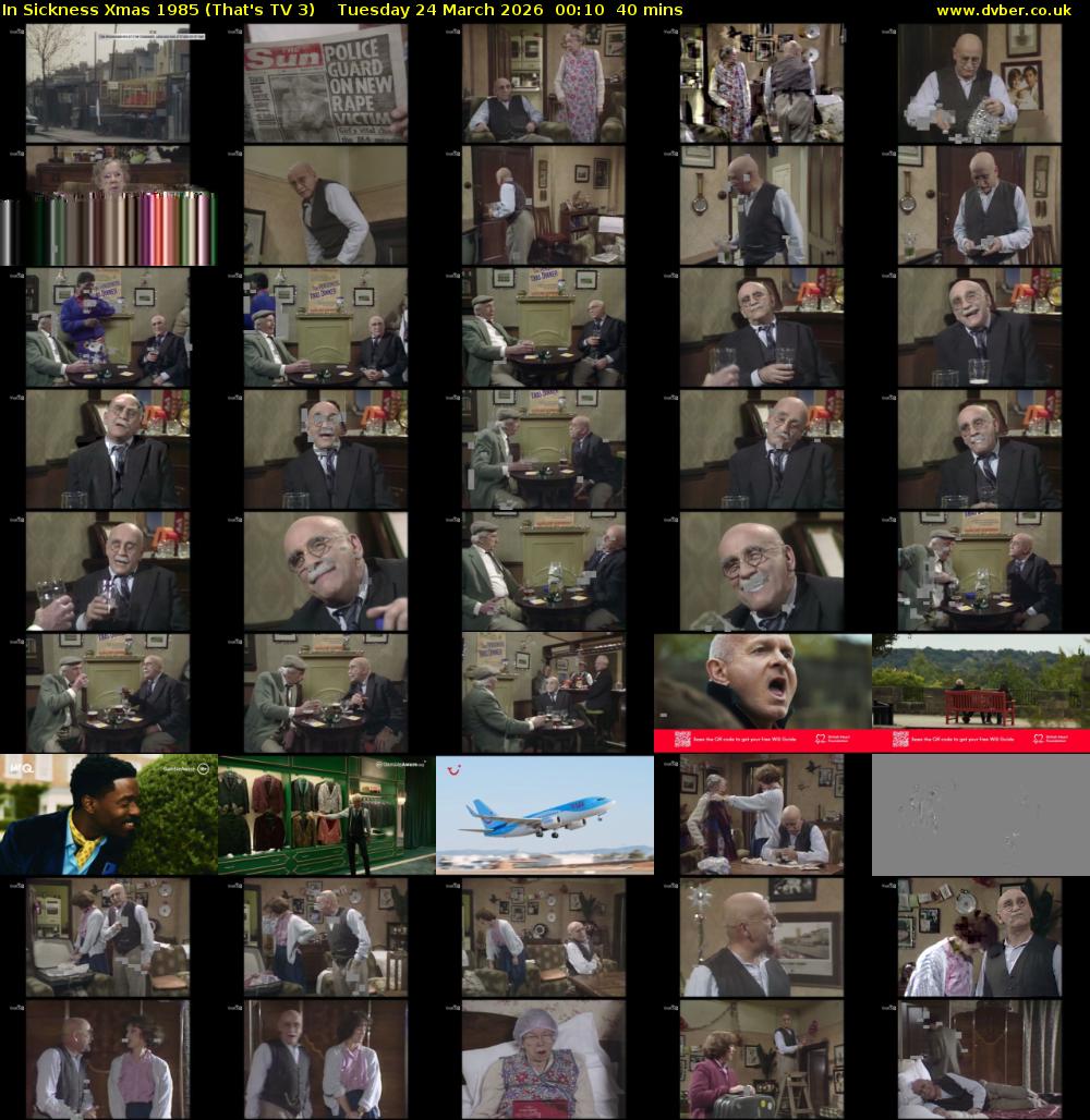 In Sickness Xmas 1985 (That's TV 3) Tuesday 24 March 2026 00:10 - 00:50