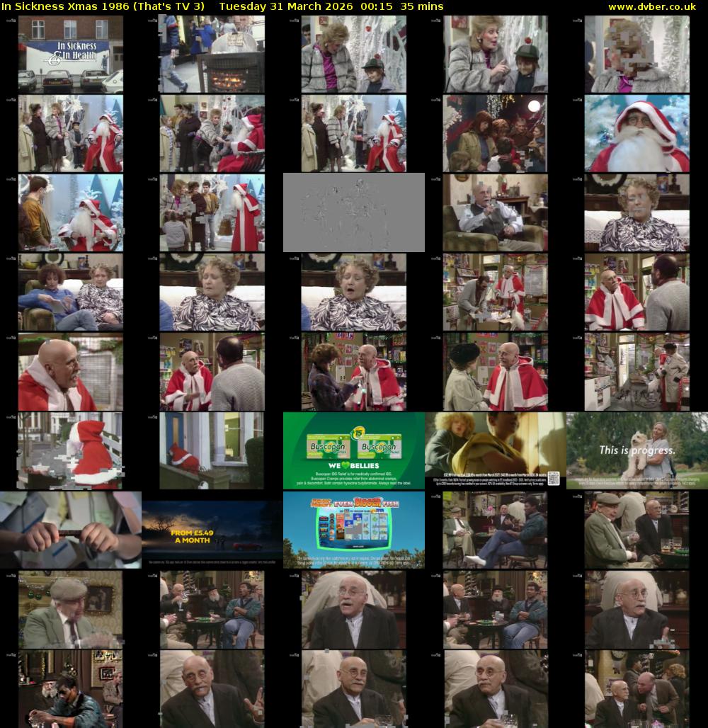 In Sickness Xmas 1986 (That's TV 3) Tuesday 31 March 2026 00:15 - 00:50