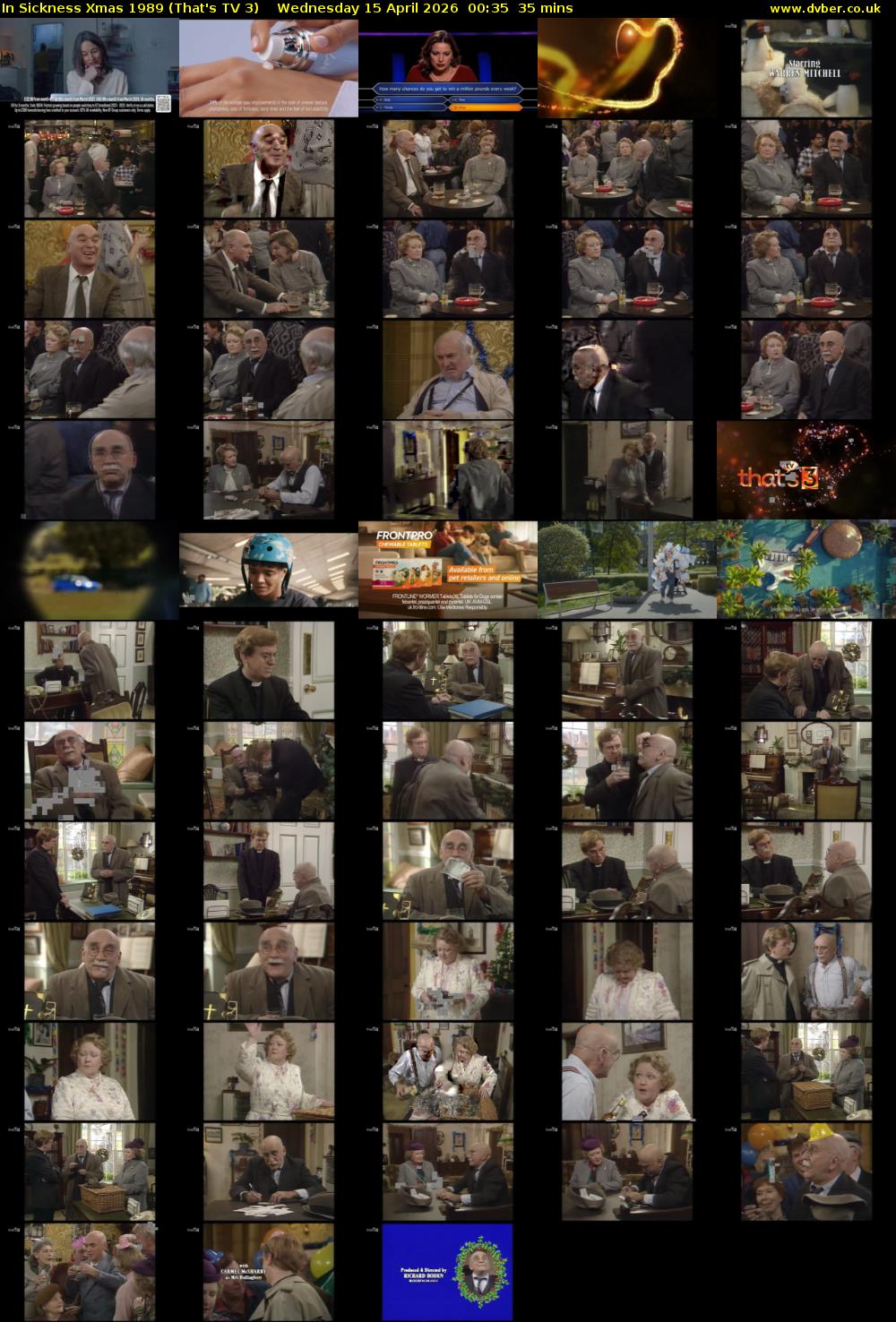 In Sickness Xmas 1989 (That's TV 3) Wednesday 15 April 2026 00:35 - 01:10