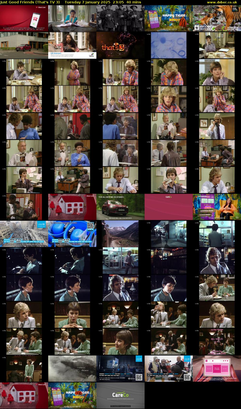 Just Good Friends (That's TV 3) Tuesday 7 January 2025 23:05 - 23:45