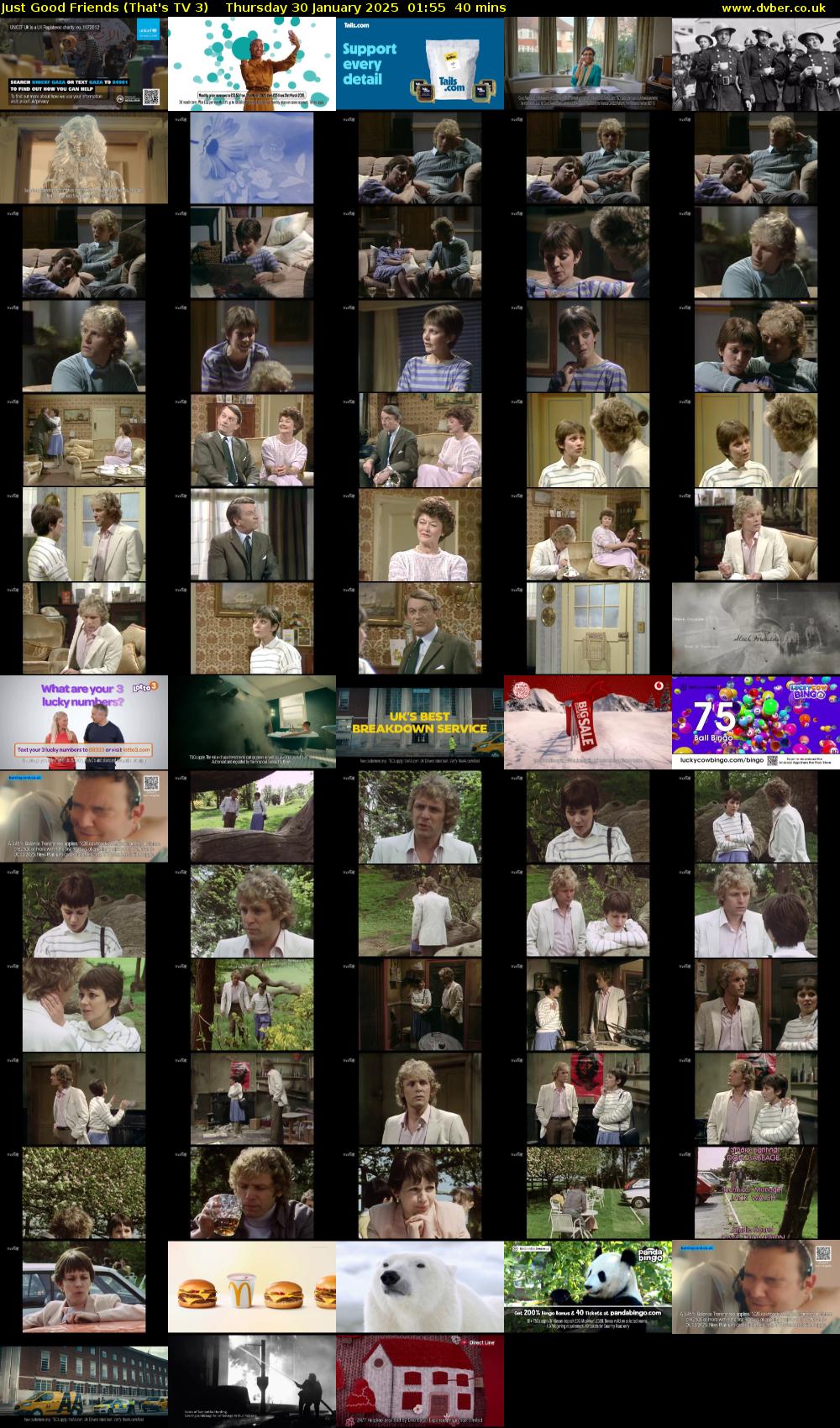 Just Good Friends (That's TV 3) Thursday 30 January 2025 01:55 - 02:35