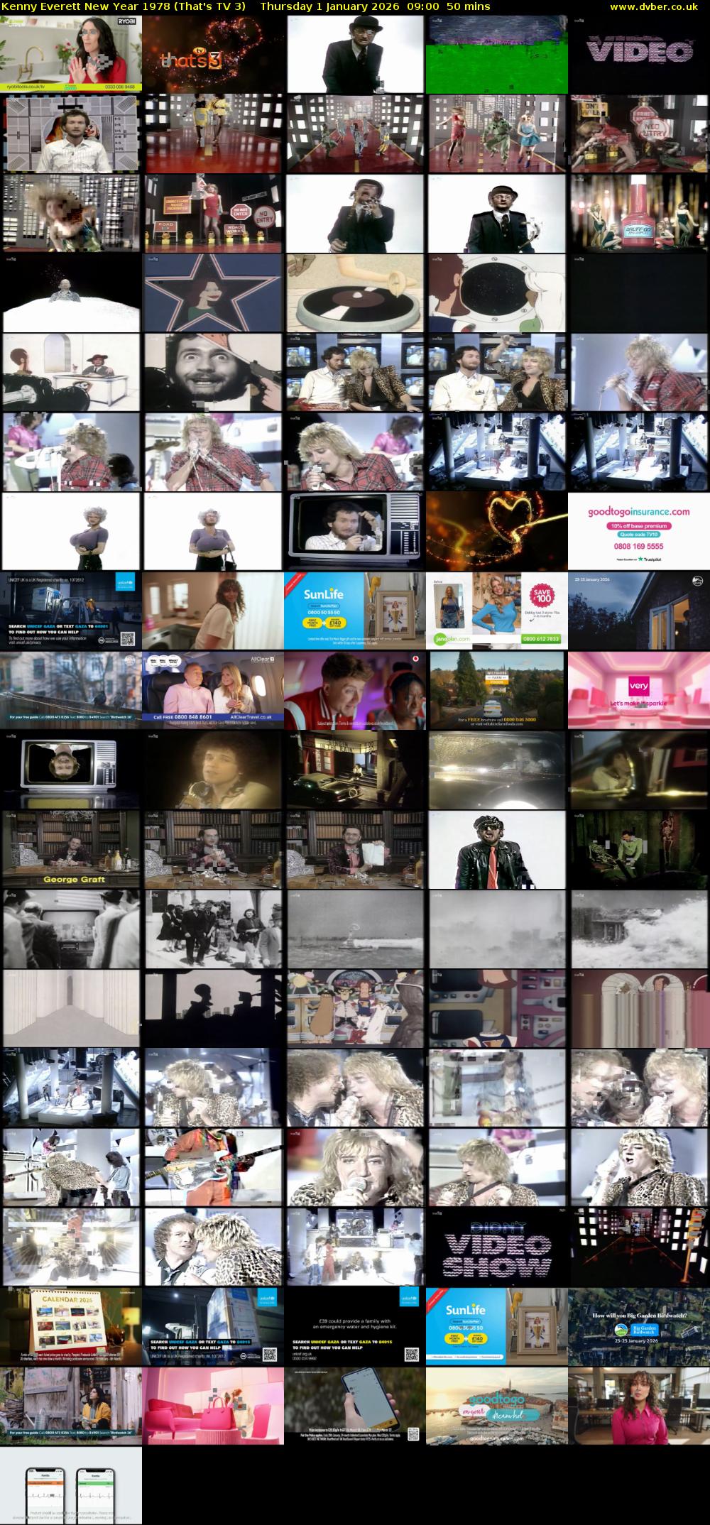 Kenny Everett New Year 1978 (That's TV 3) Thursday 1 January 2026 09:00 - 09:50