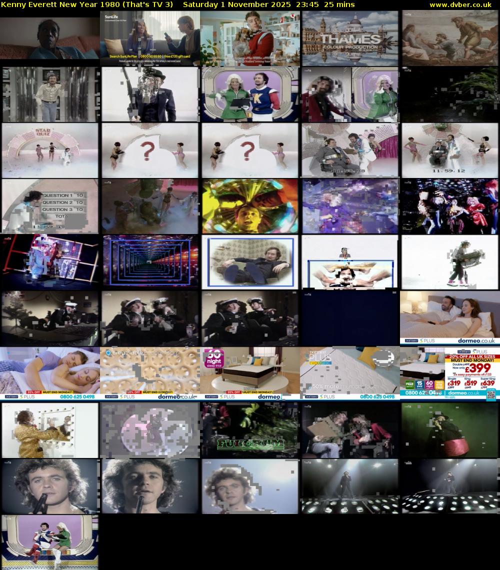 Kenny Everett New Year 1980 (That's TV 3) Saturday 1 November 2025 23:45 - 00:10