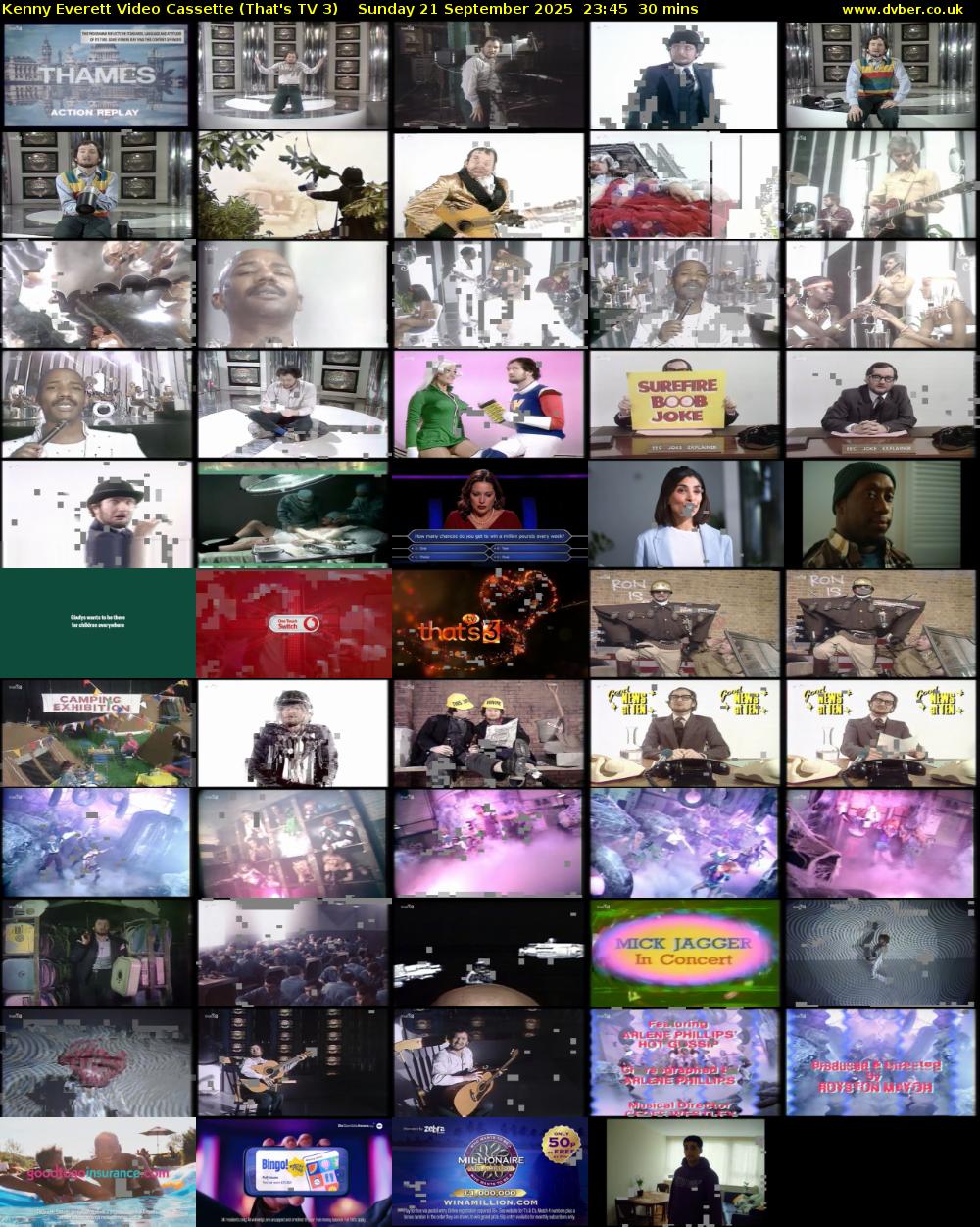 Kenny Everett Video Cassette (That's TV 3) Sunday 21 September 2025 23:45 - 00:15