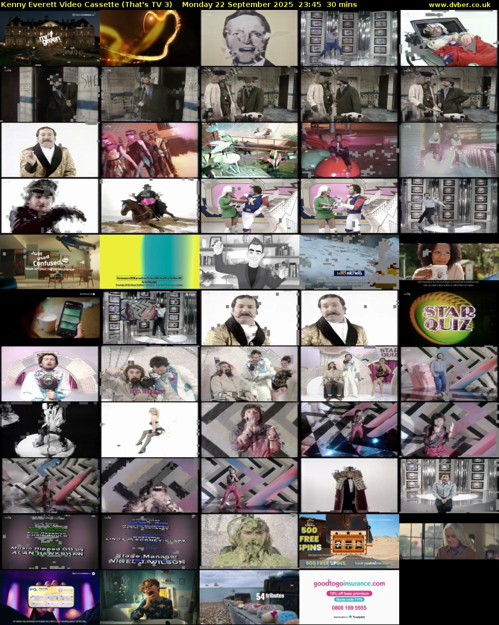 Kenny Everett Video Cassette (That's TV 3) Monday 22 September 2025 23:45 - 00:15