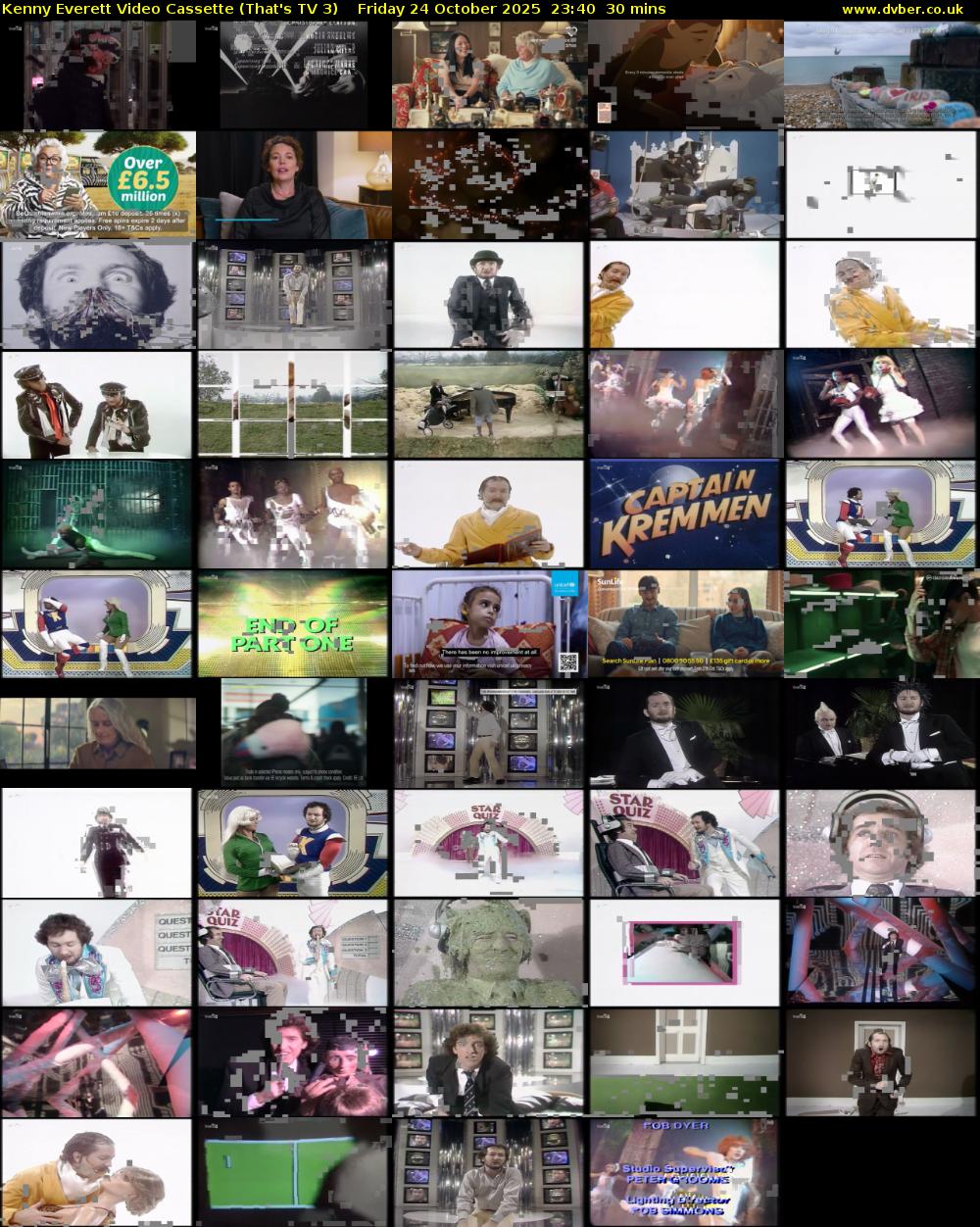 Kenny Everett Video Cassette (That's TV 3) Friday 24 October 2025 23:40 - 00:10