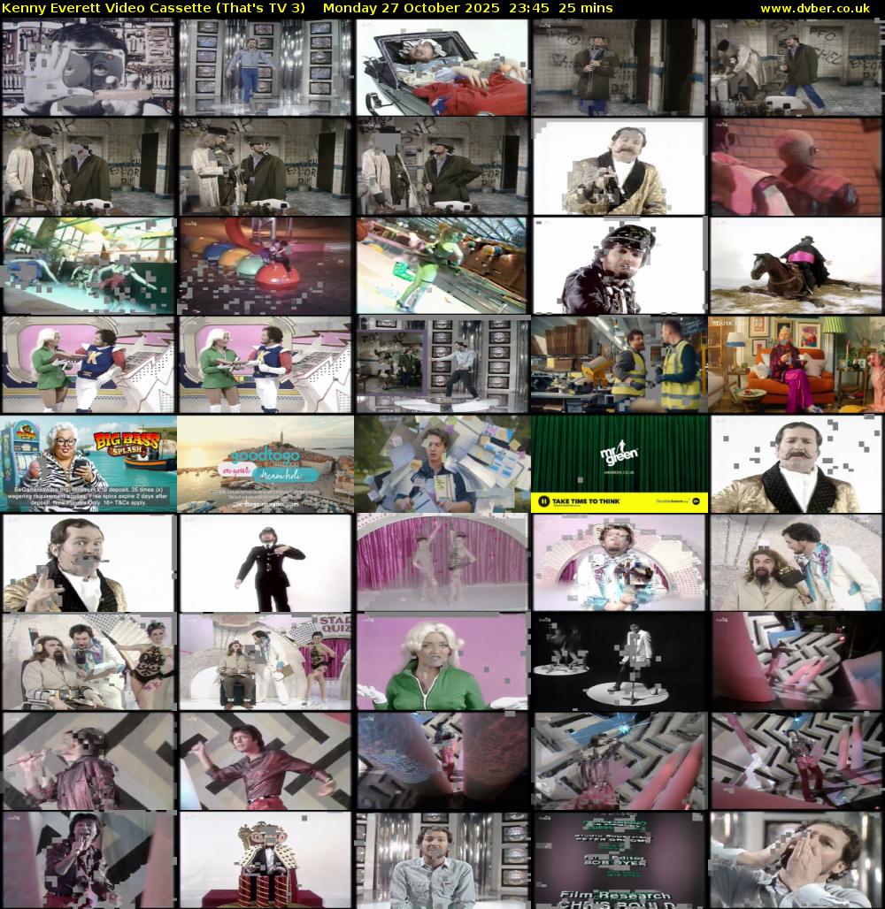 Kenny Everett Video Cassette (That's TV 3) Monday 27 October 2025 23:45 - 00:10