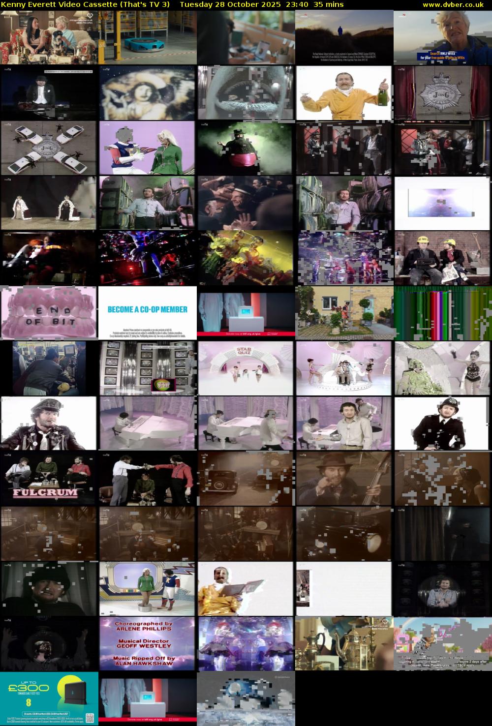 Kenny Everett Video Cassette (That's TV 3) Tuesday 28 October 2025 23:40 - 00:15