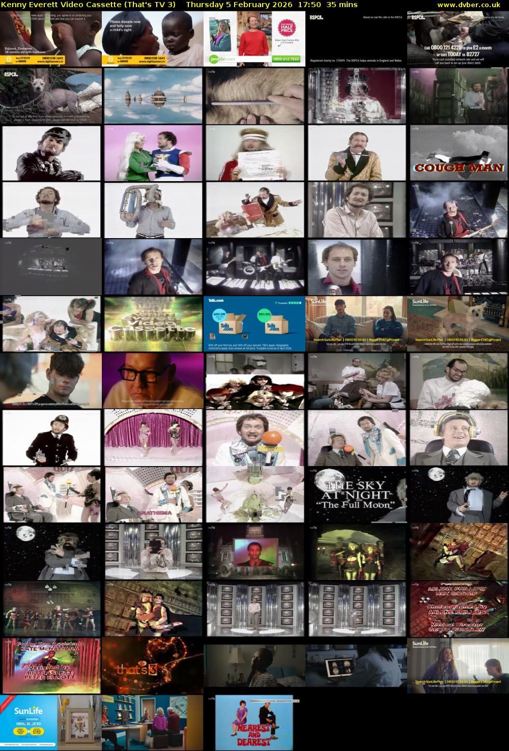 Kenny Everett Video Cassette (That's TV 3) Thursday 5 February 2026 17:50 - 18:25