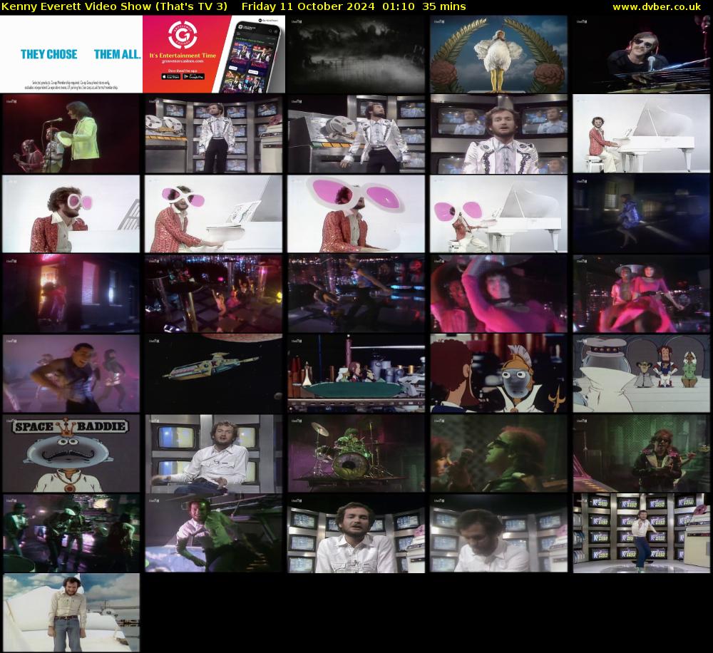 Kenny Everett Video Show (That's TV 3) Friday 11 October 2024 01:10 - 01:45