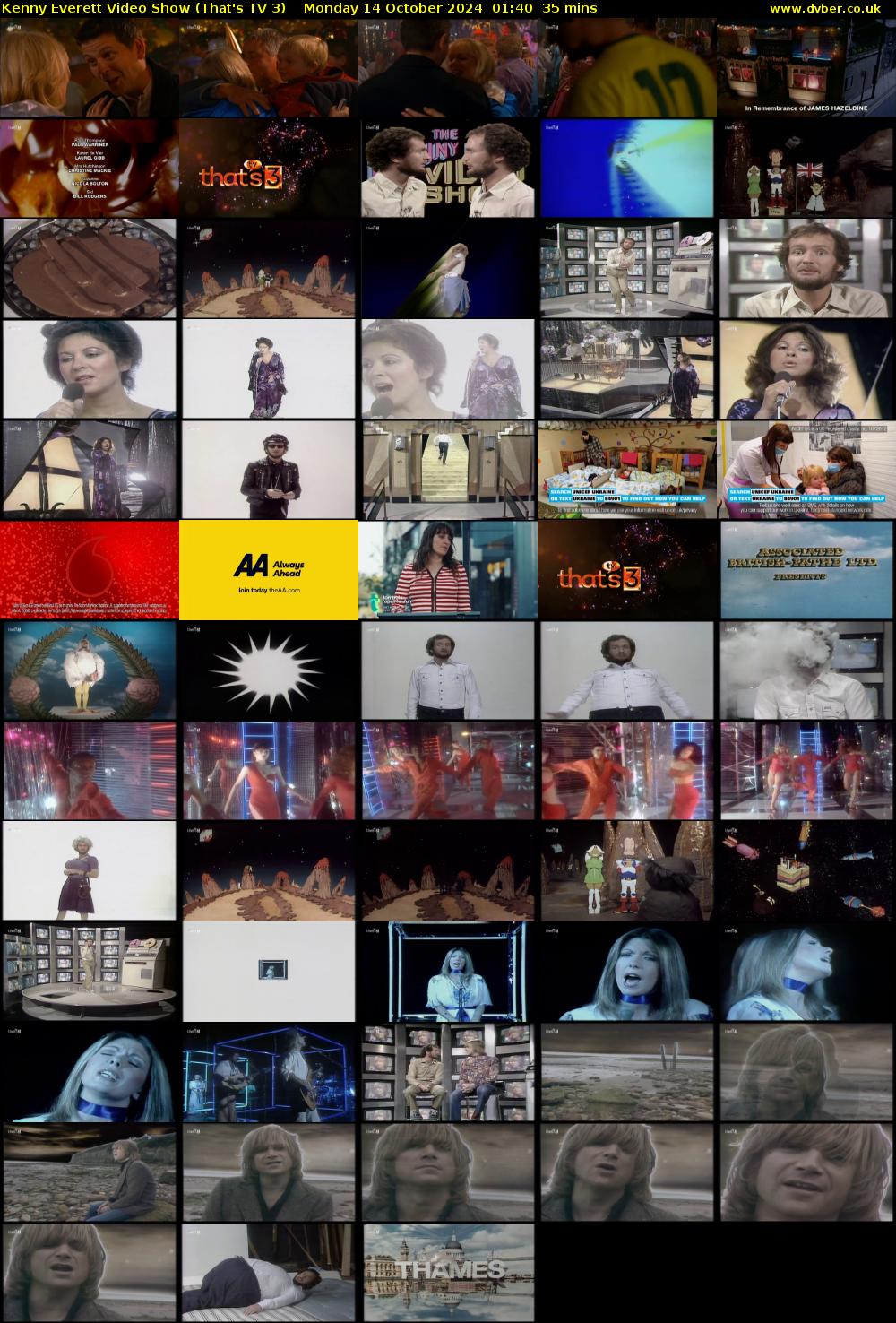 Kenny Everett Video Show (That's TV 3) Monday 14 October 2024 01:40 - 02:15