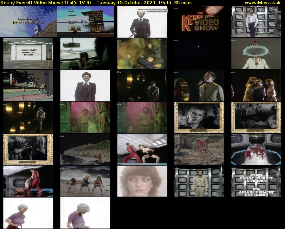 Kenny Everett Video Show (That's TV 3) Tuesday 15 October 2024 19:45 - 20:20