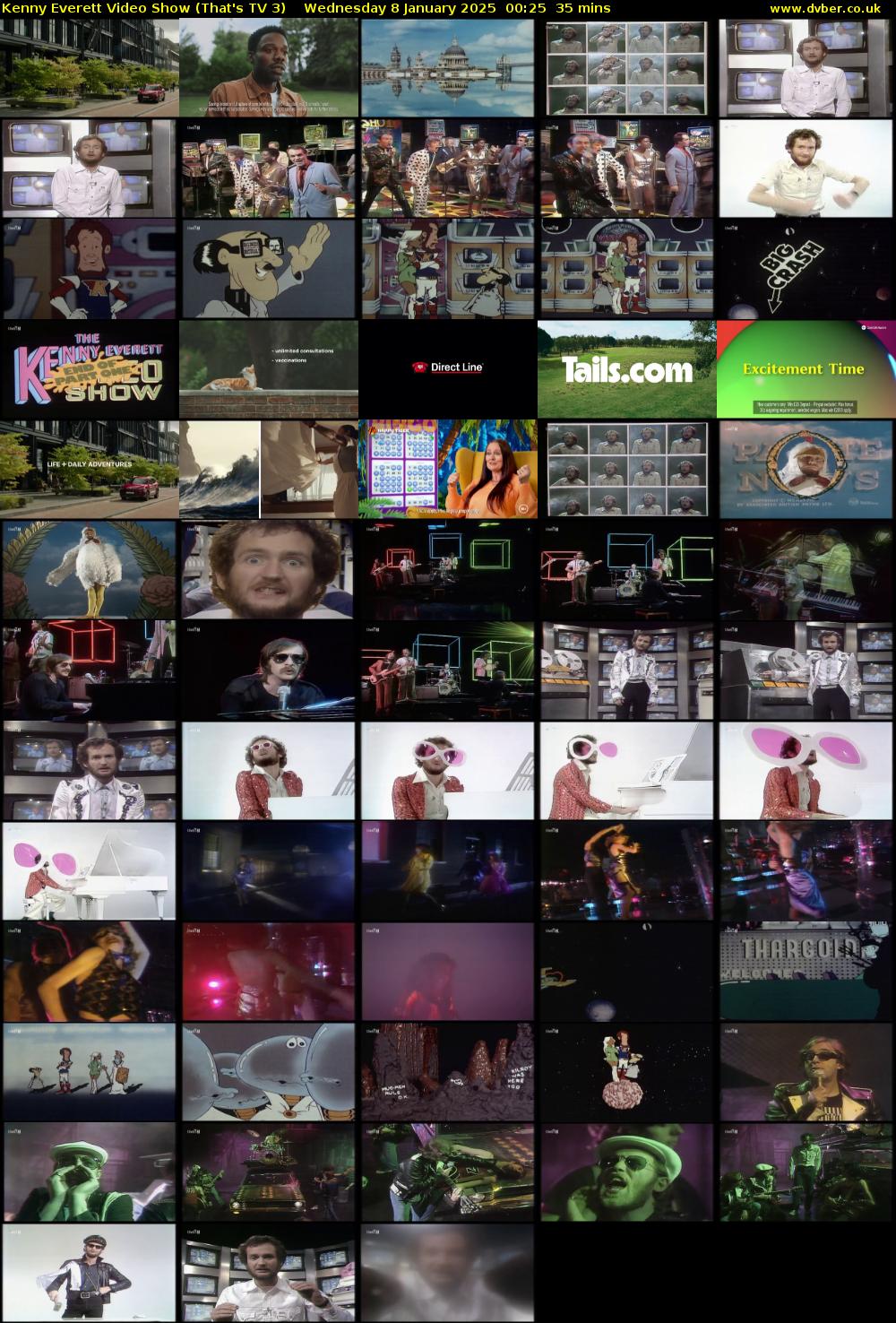 Kenny Everett Video Show (That's TV 3) Wednesday 8 January 2025 00:25 - 01:00