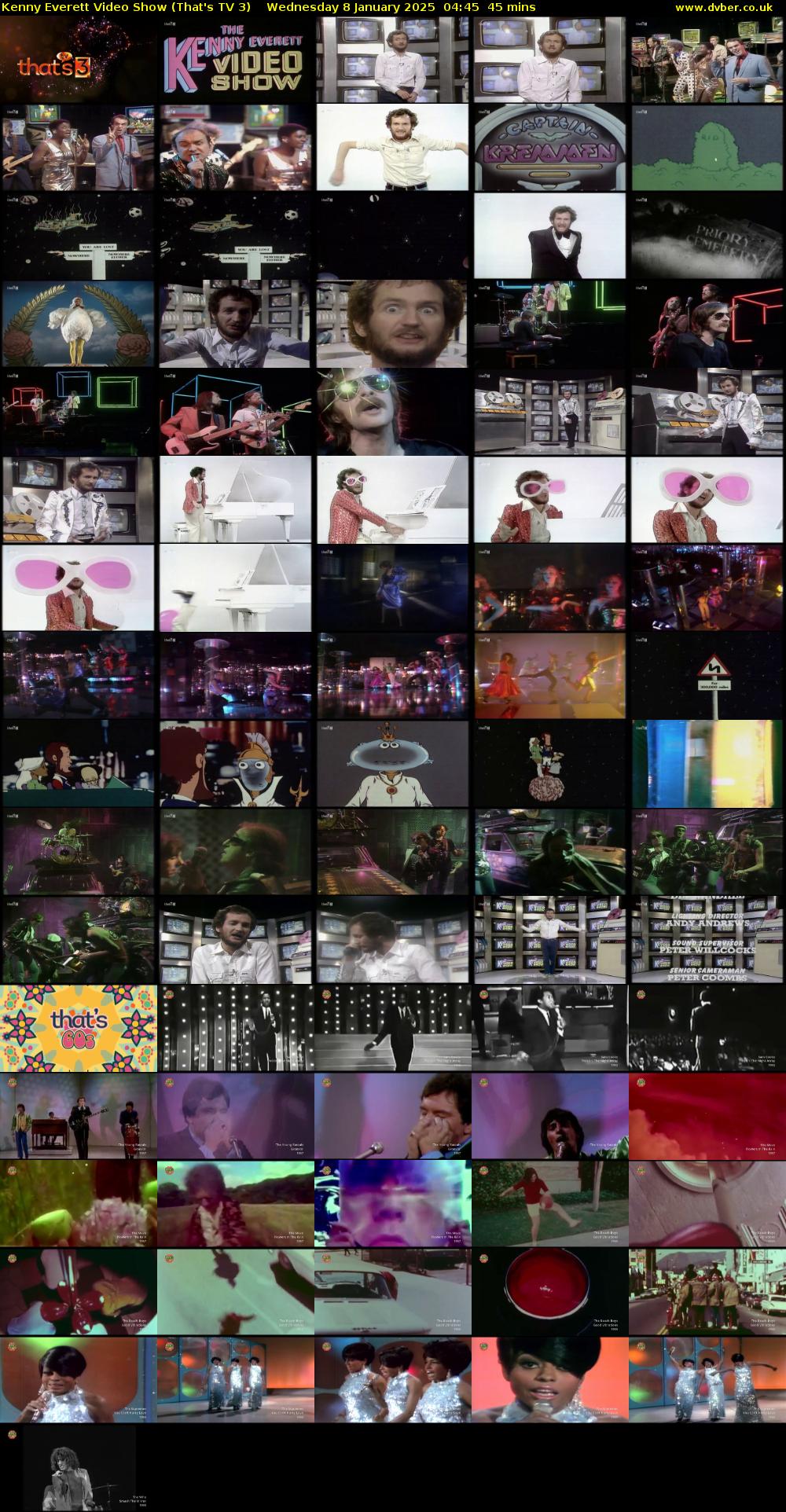 Kenny Everett Video Show (That's TV 3) Wednesday 8 January 2025 04:45 - 05:30