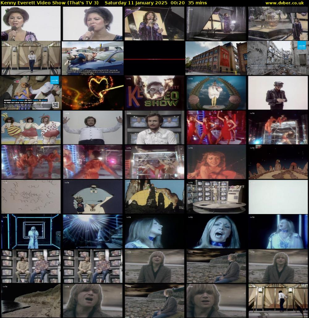 Kenny Everett Video Show (That's TV 3) Saturday 11 January 2025 00:20 - 00:55